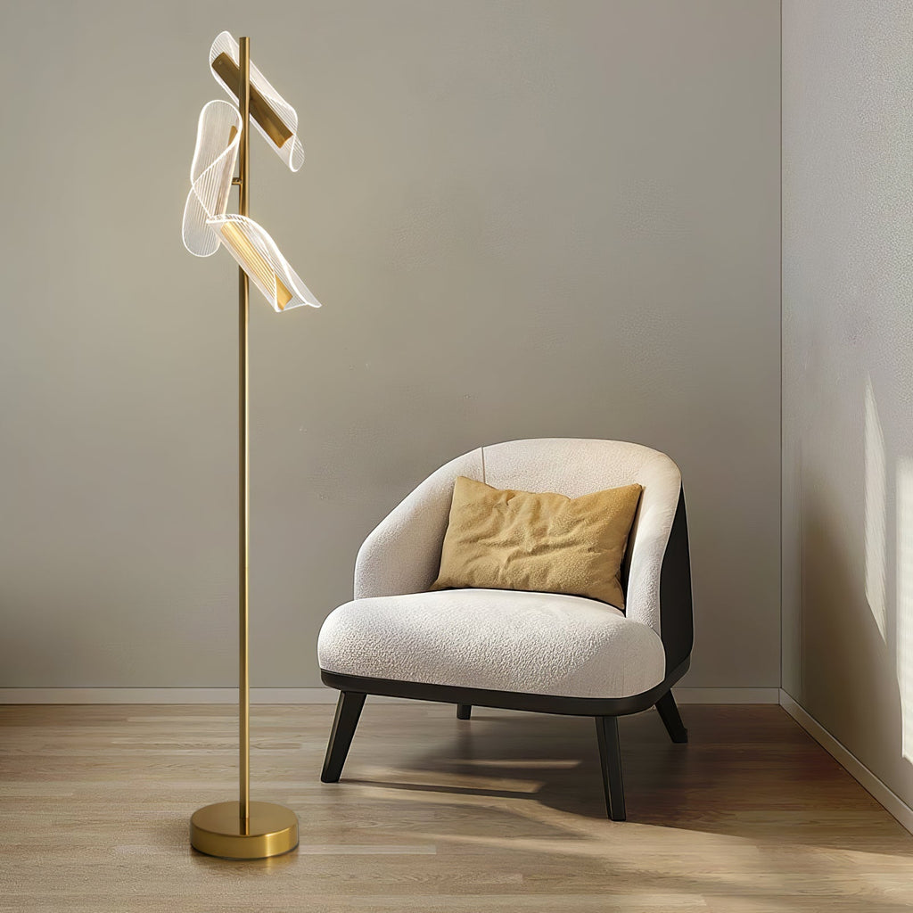 Merrenlyn Acrylic Floor Lamp-Moonnatur