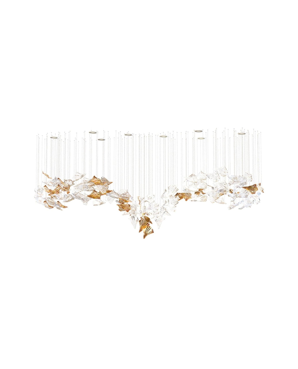 Tevella Glass Chandelier-Moonnatur