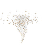 Tevella Glass Chandelier-Moonnatur