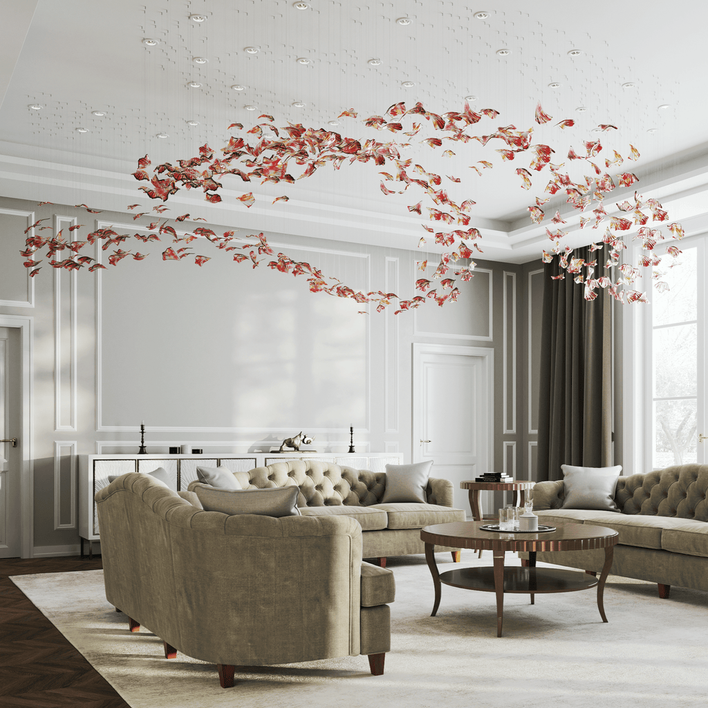 Tevella Glass Chandelier-Moonnatur