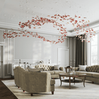 Tevella Glass Chandelier-Moonnatur
