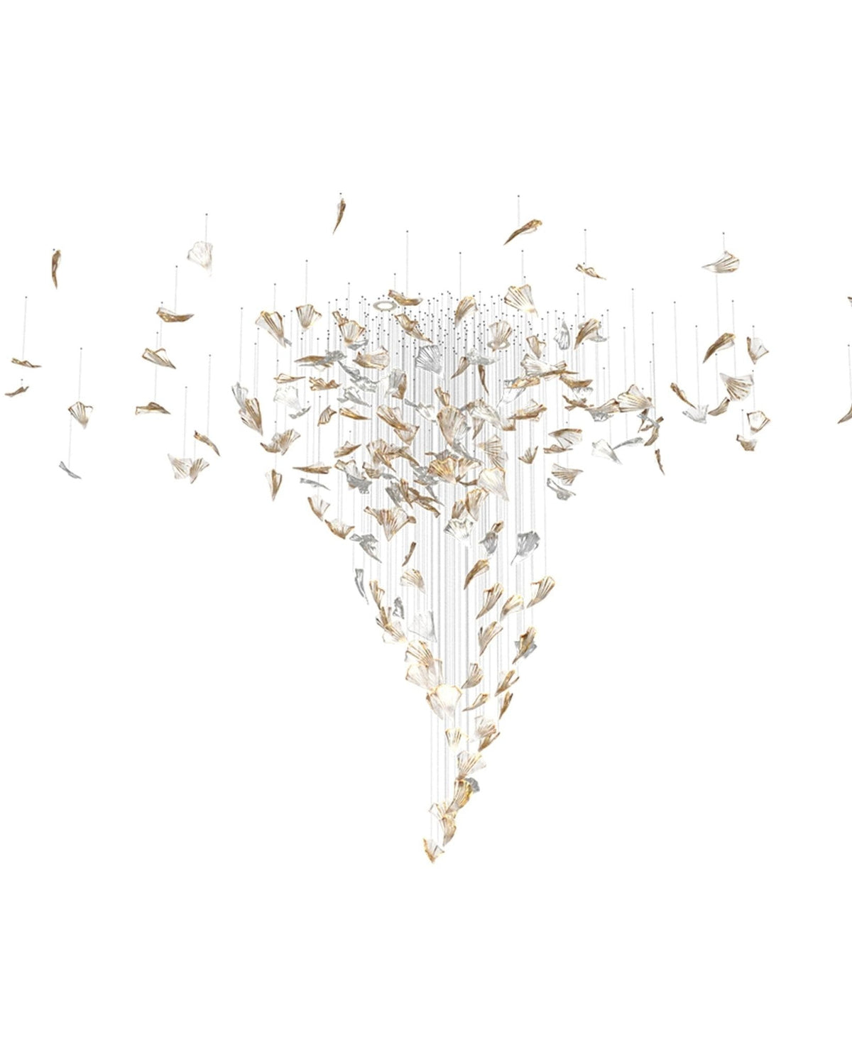Tevella Glass Chandelier-Moonnatur