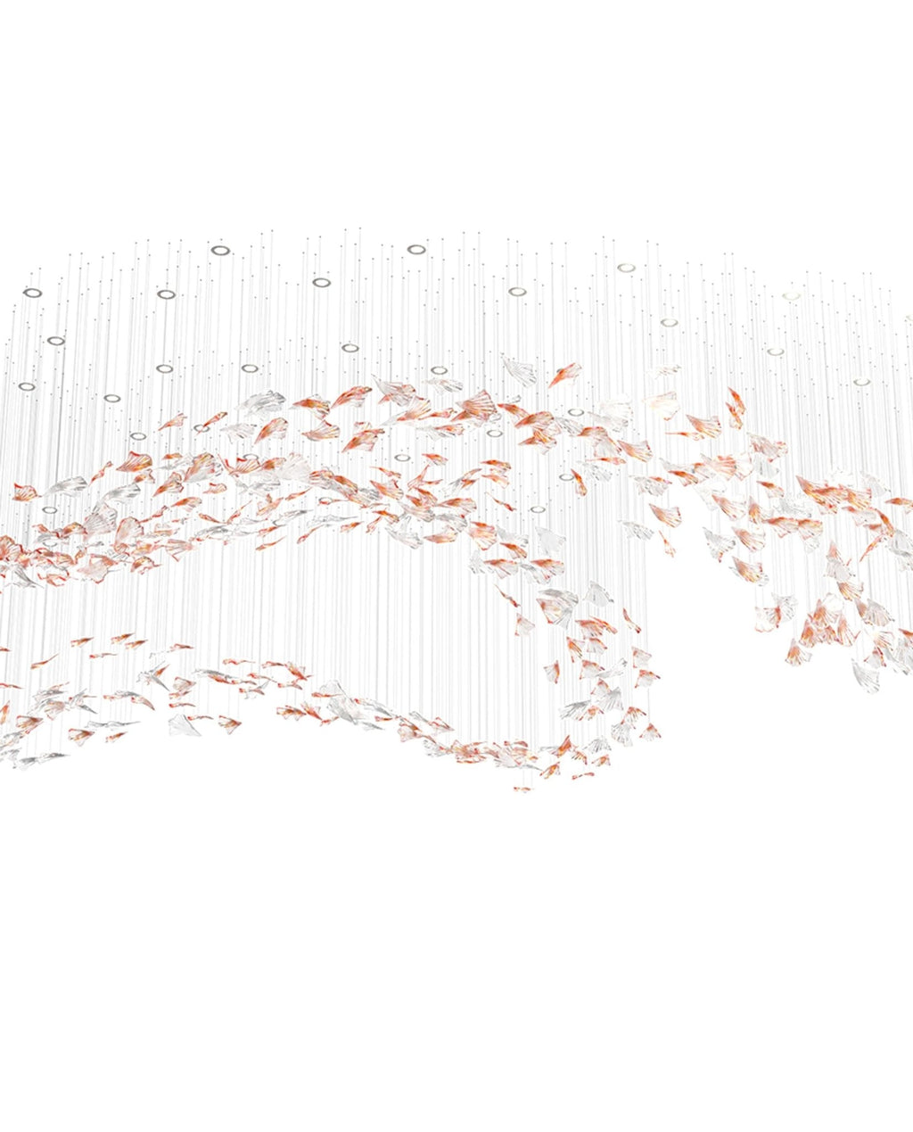 Tevella Glass Chandelier-Moonnatur