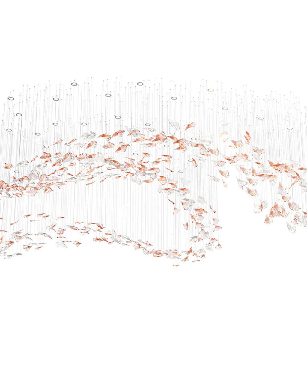 Tevella Glass Chandelier-Moonnatur