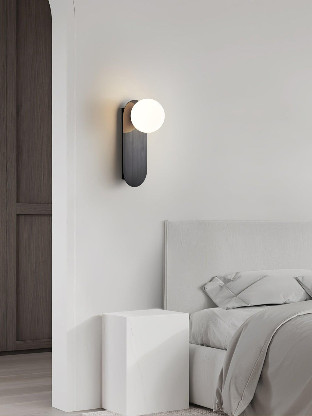 Maelera Glass Wall Light-Moonnatur