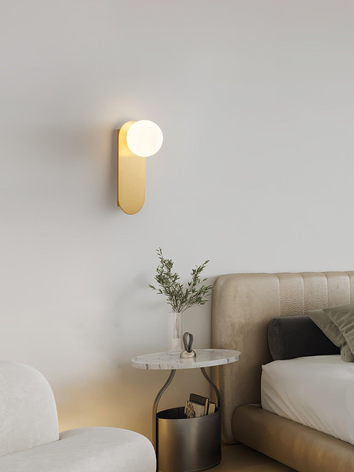 Maelera Glass Wall Light-Moonnatur