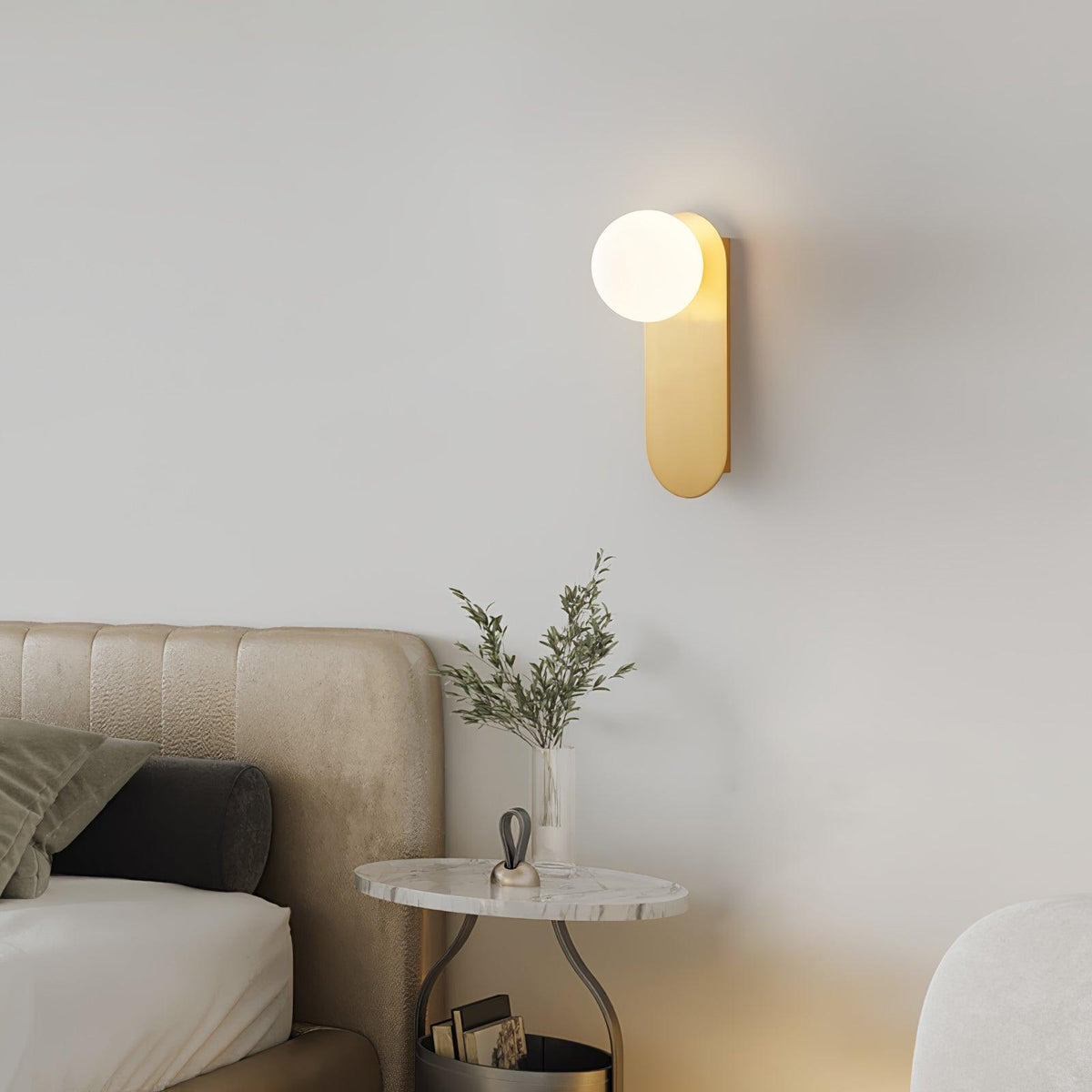 Maelera Glass Wall Light-Moonnatur