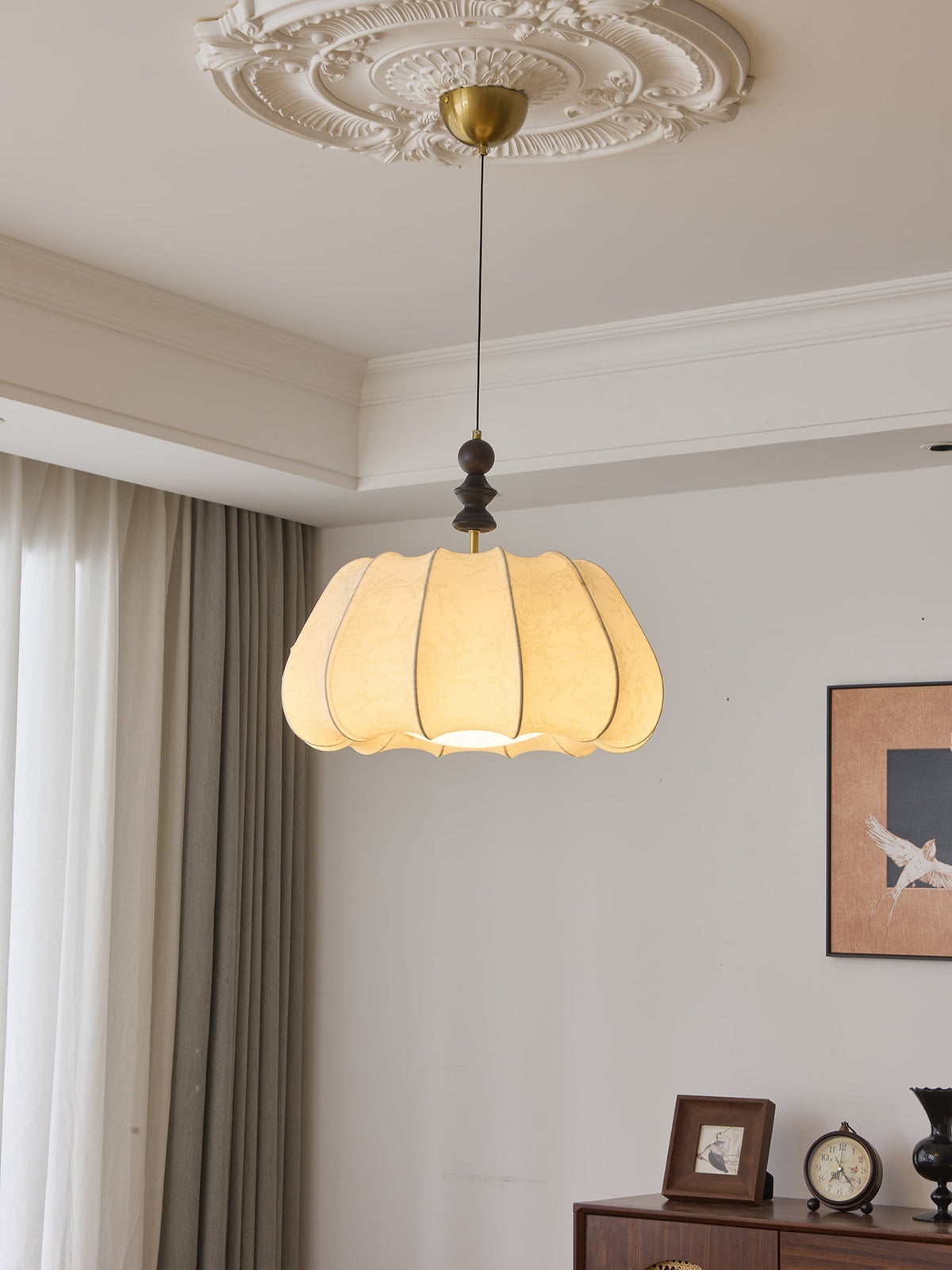 Calderella Fabric Pendant Light-Moonnatur