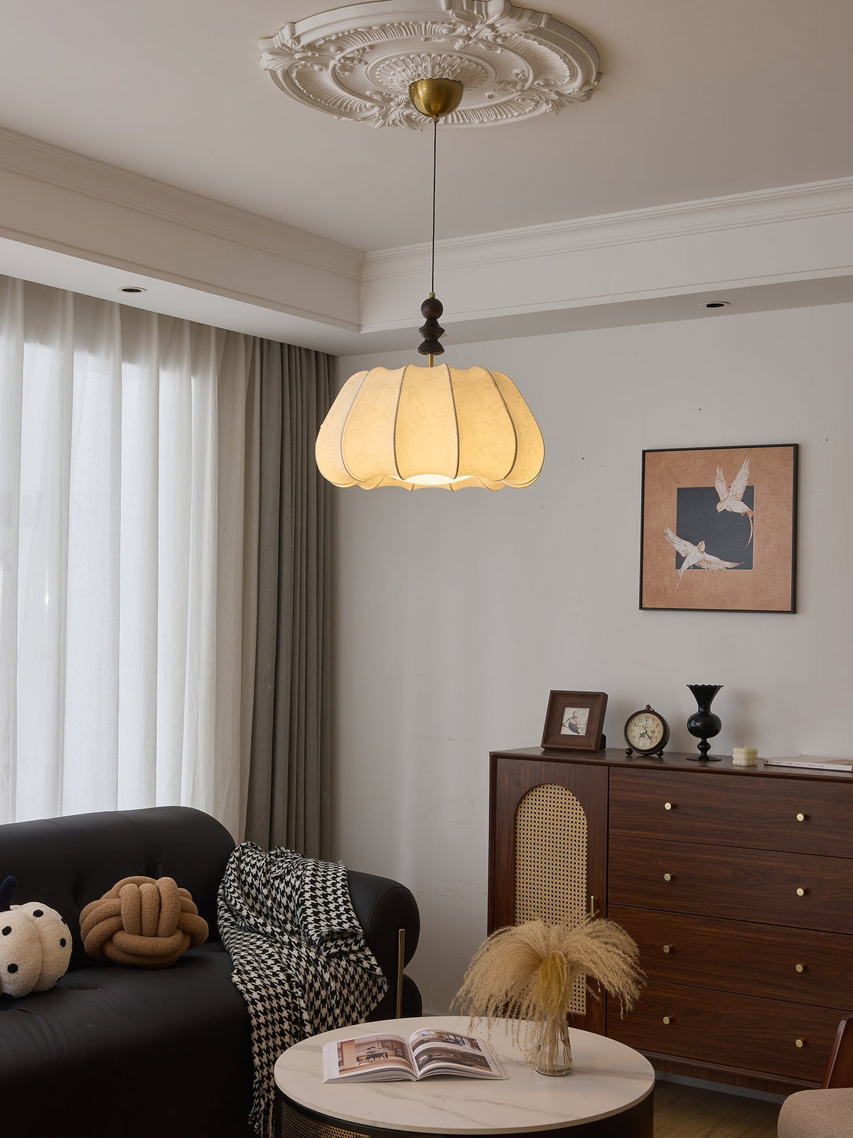 Calderella Fabric Pendant Light-Moonnatur