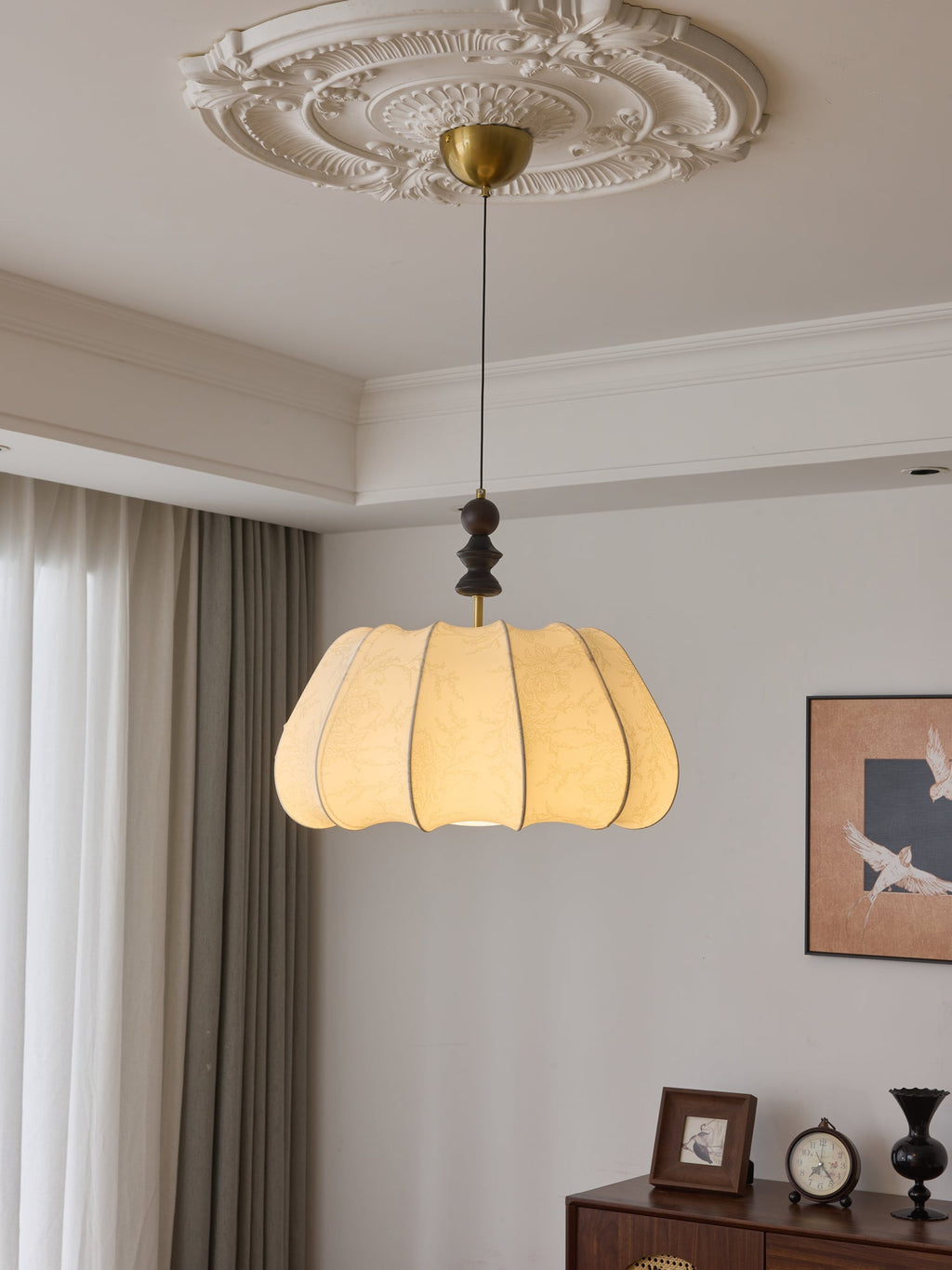 Calderella Fabric Pendant Light-Moonnatur