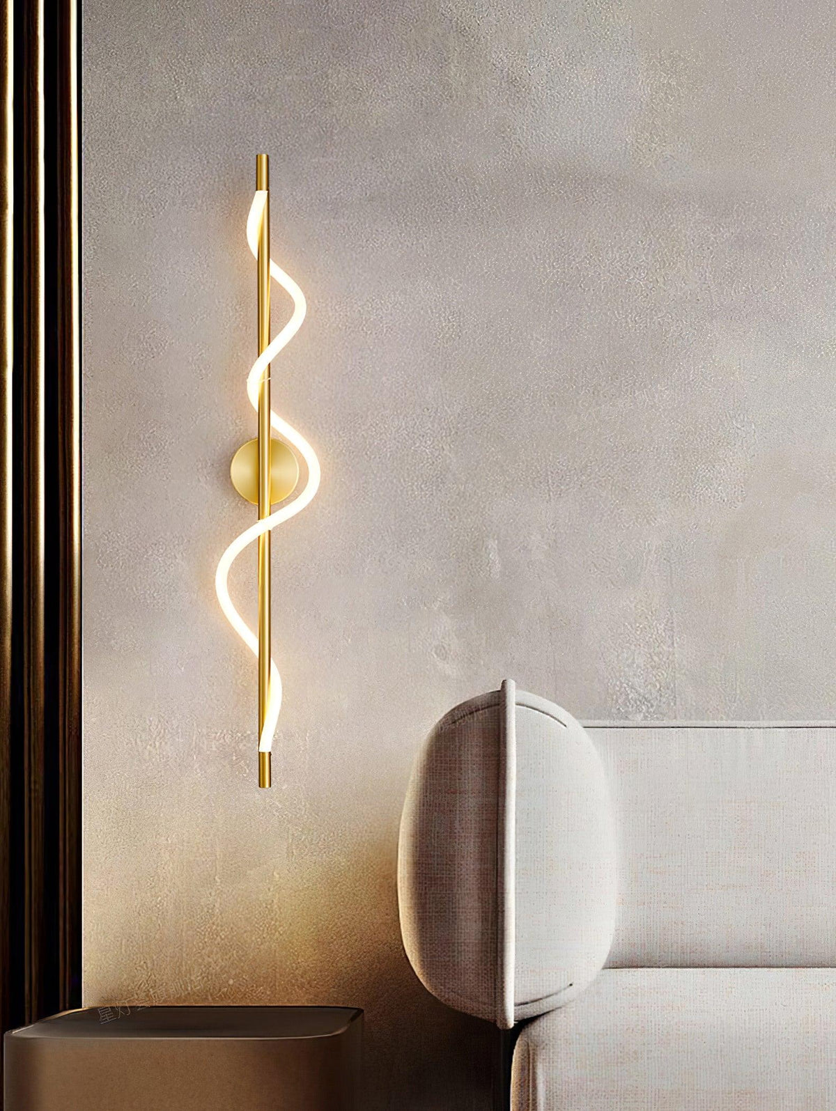 Esmora Brass Wall Light-Moonnatur