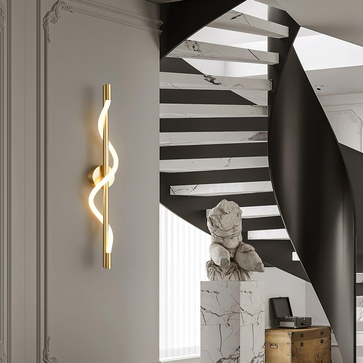 Esmora Brass Wall Light-Moonnatur