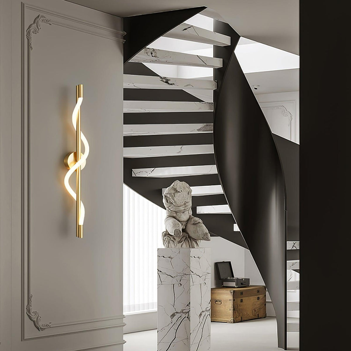 Esmora Brass Wall Light-Moonnatur