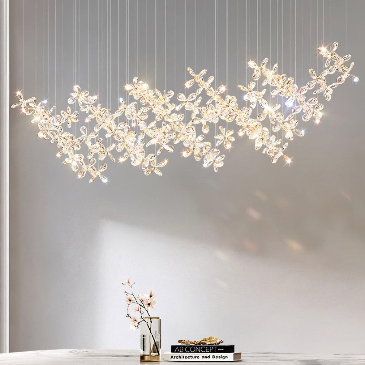 Qamora Crystal Chandelier-Moonnatur