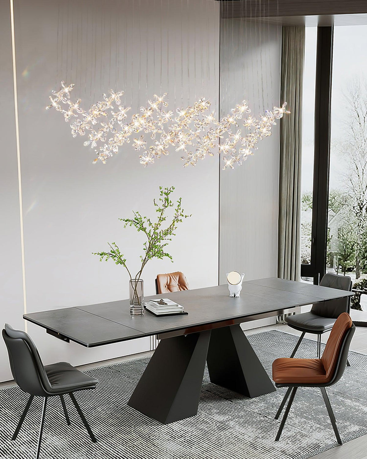 Qamora Crystal Chandelier-Moonnatur