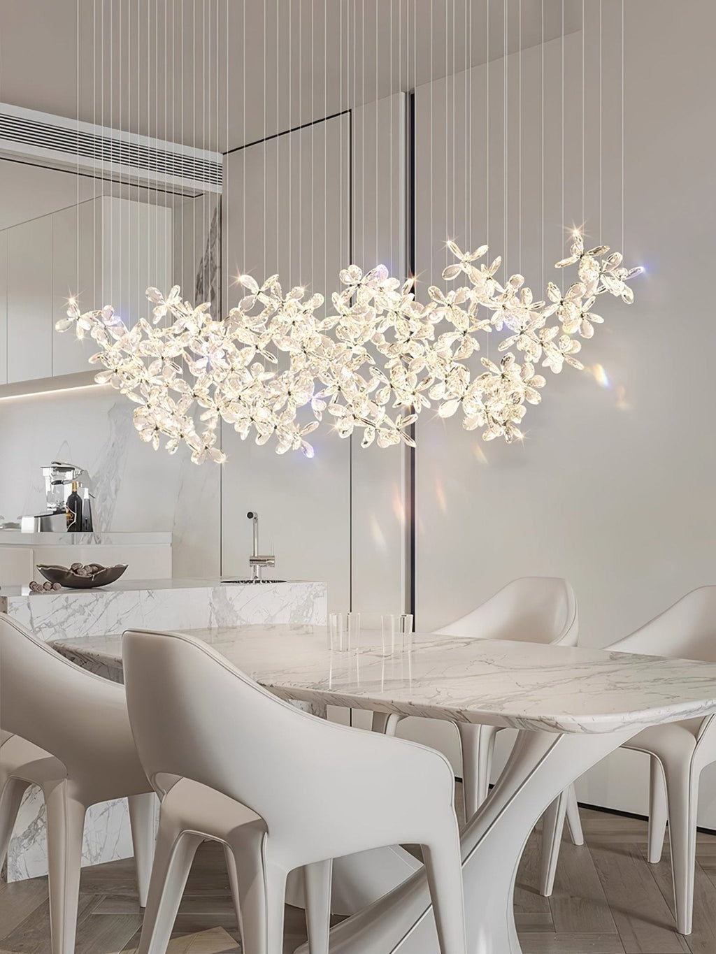 Qamora Crystal Chandelier-Moonnatur