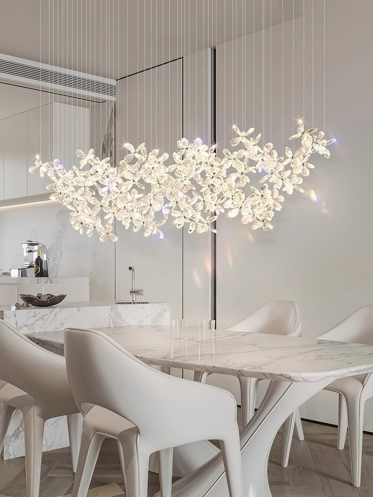 Qamora Crystal Chandelier-Moonnatur