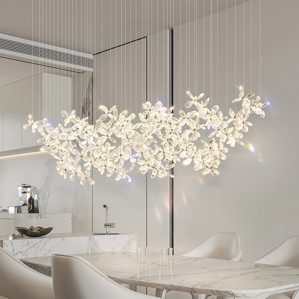 Qamora Crystal Chandelier-Moonnatur