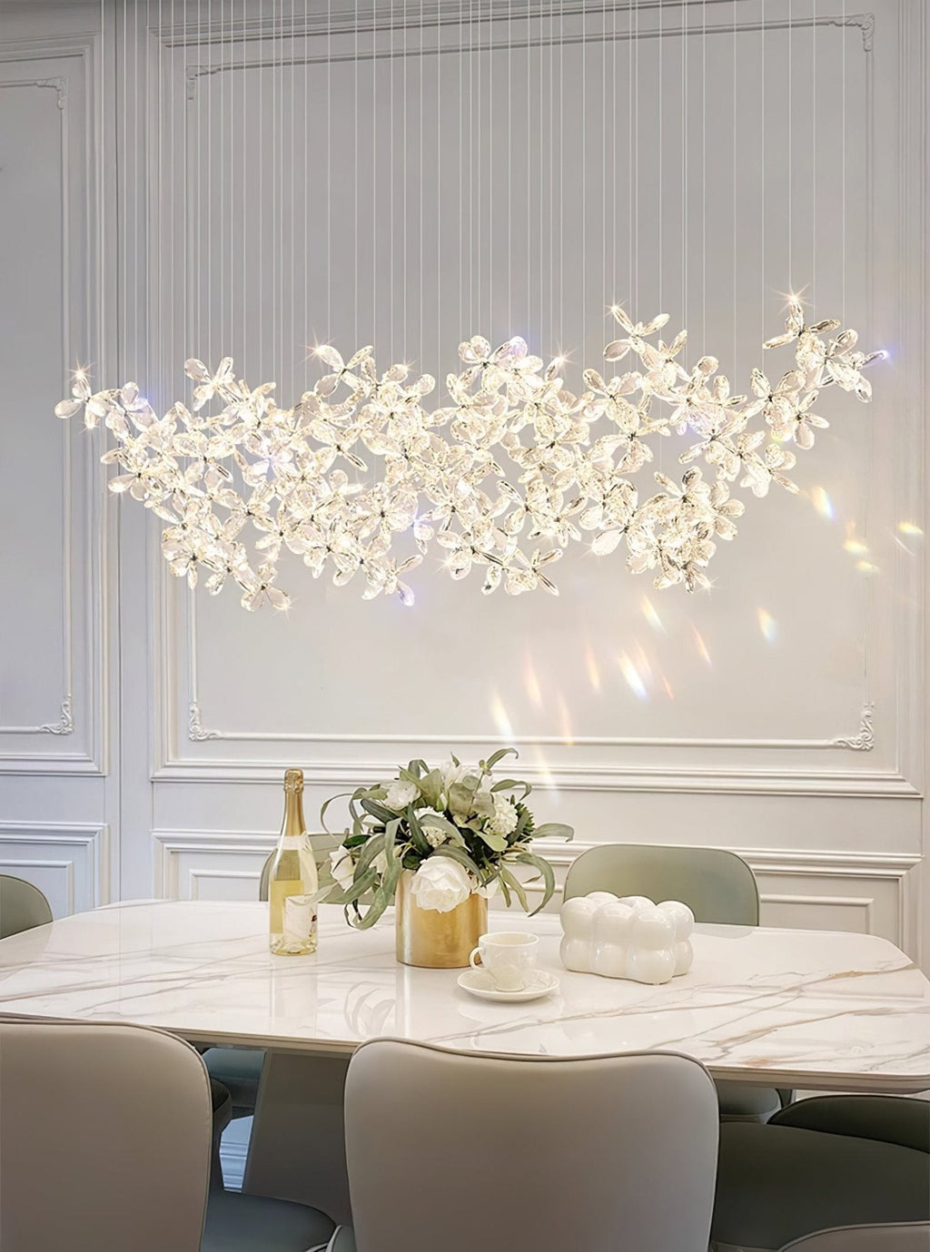 Qamora Crystal Chandelier-Moonnatur