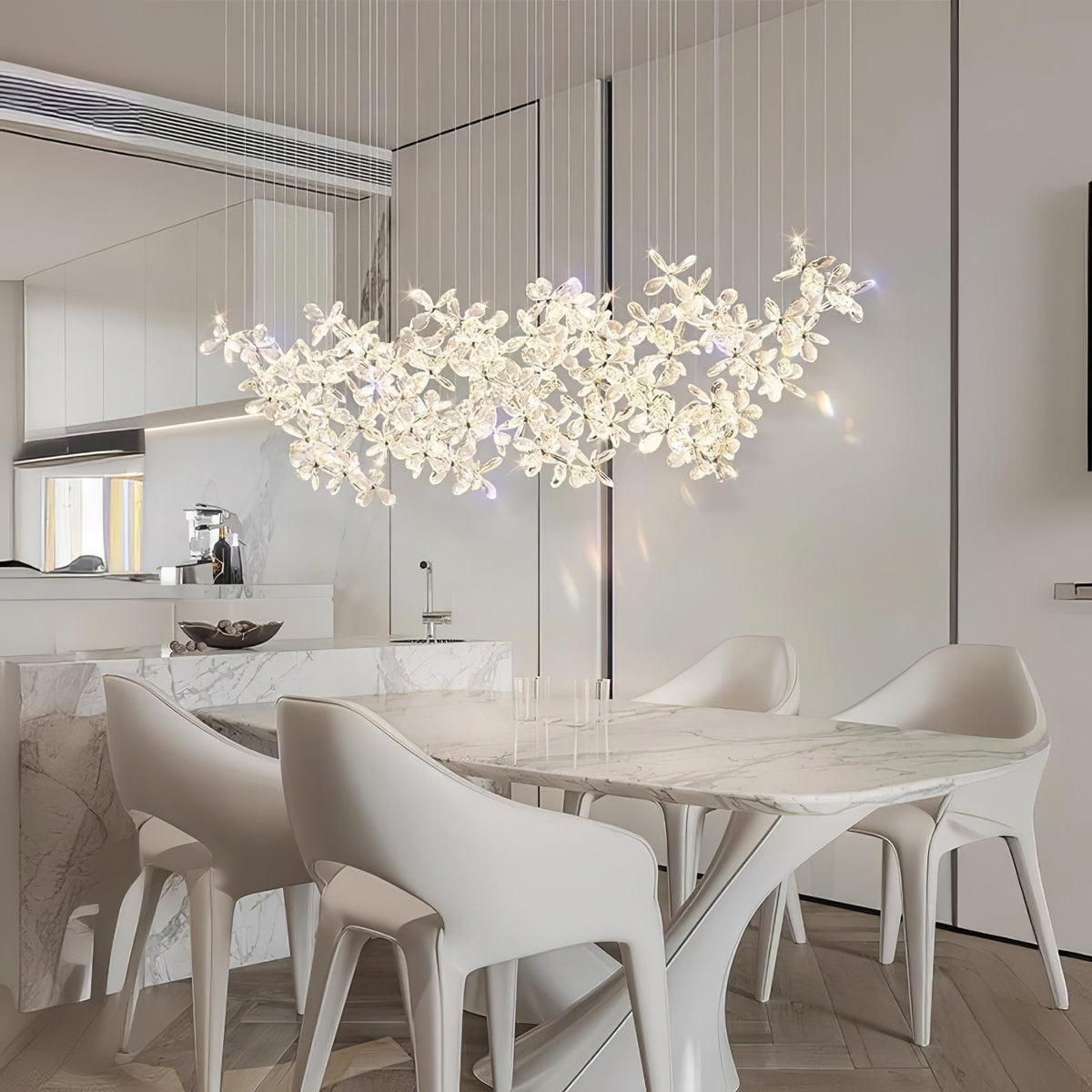 Qamora Crystal Chandelier-Moonnatur