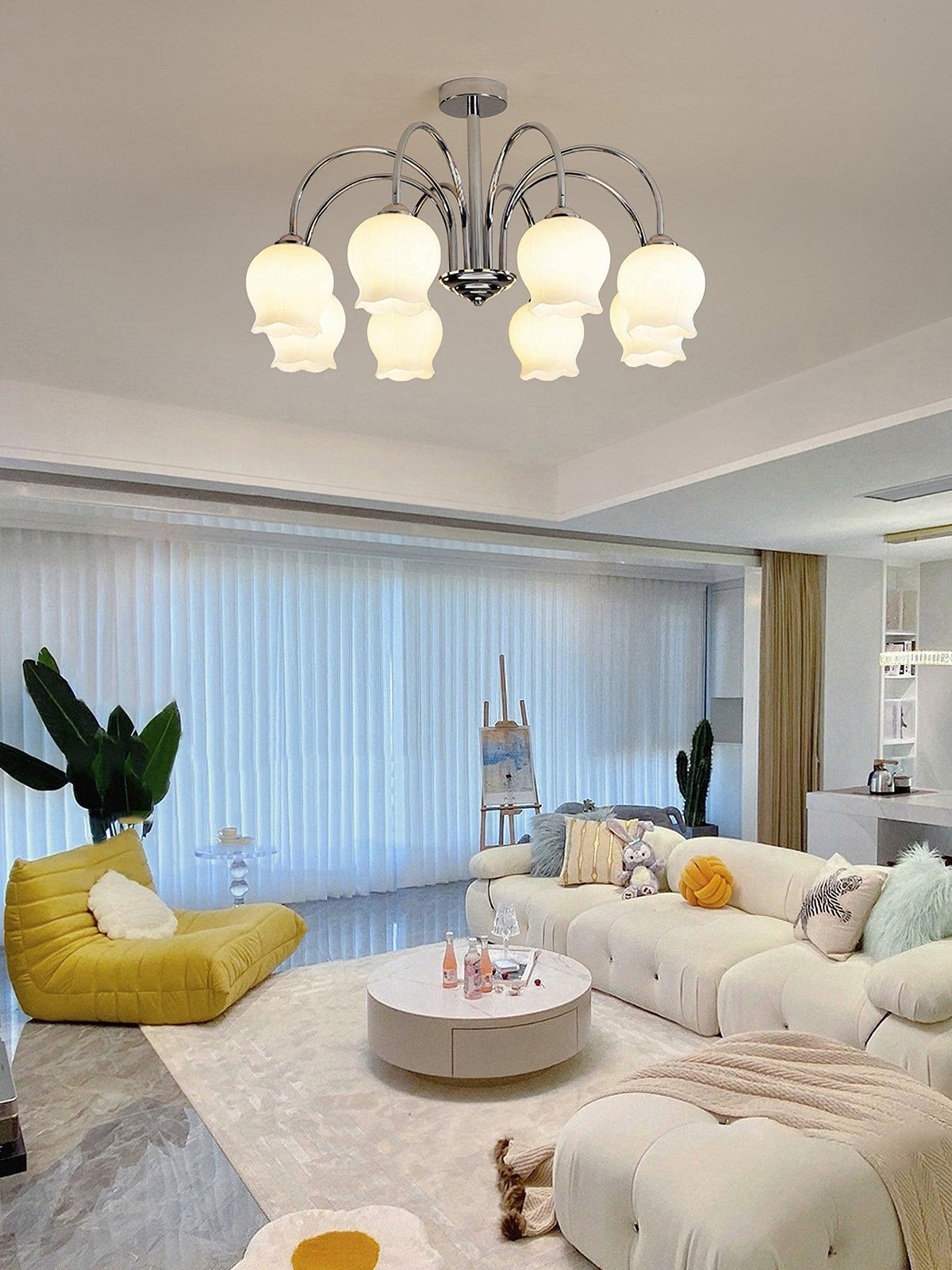 Ardenwyn Glass Chandelier-Moonnatur