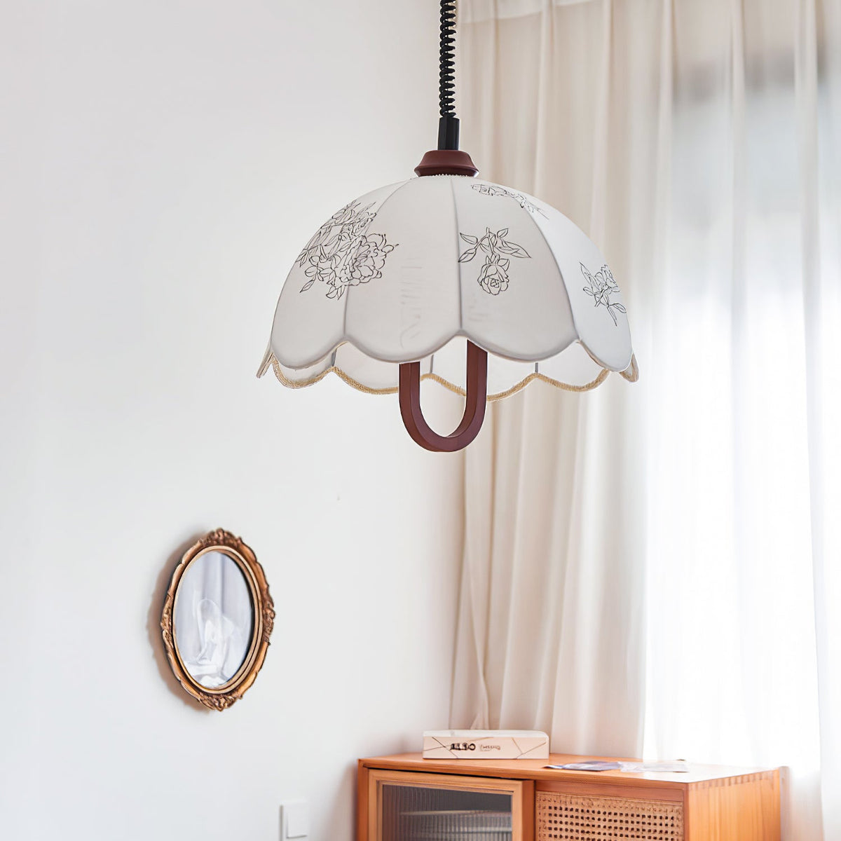 Talenia Fabric Pendant Light-Moonnatur