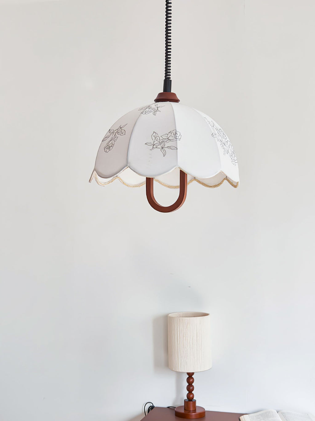Talenia Fabric Pendant Light-Moonnatur