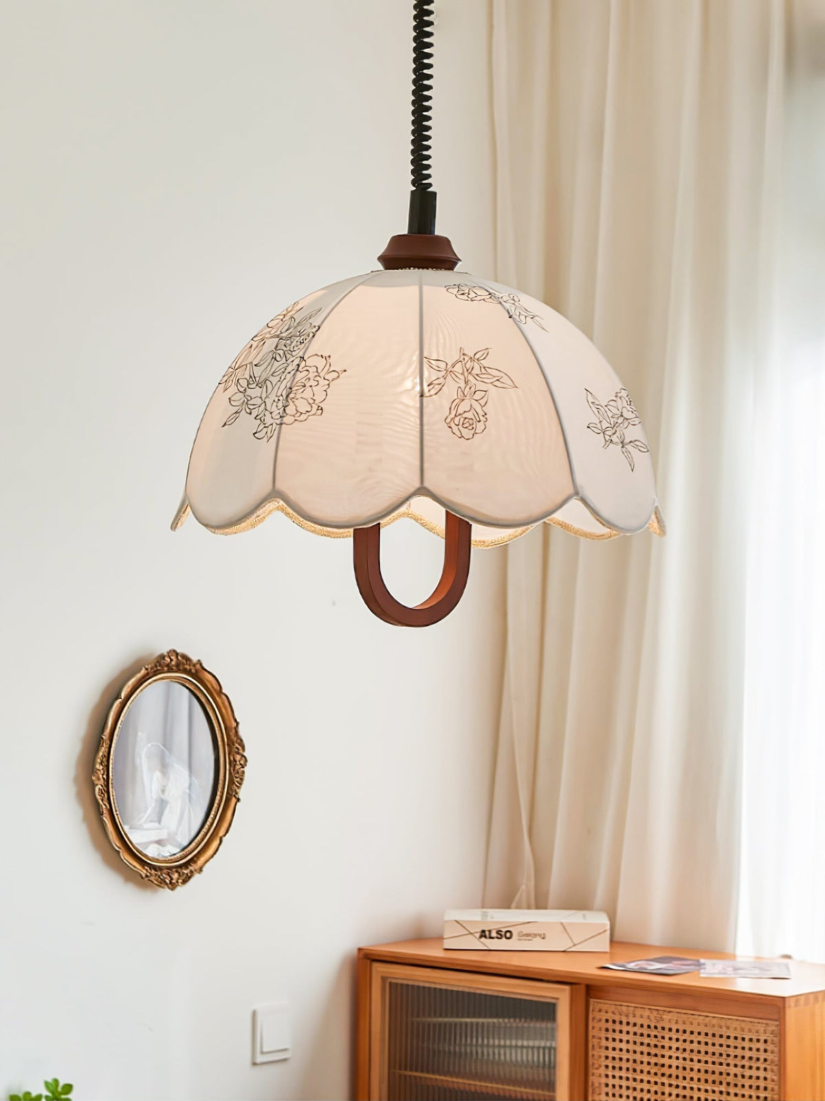 Talenia Fabric Pendant Light-Moonnatur
