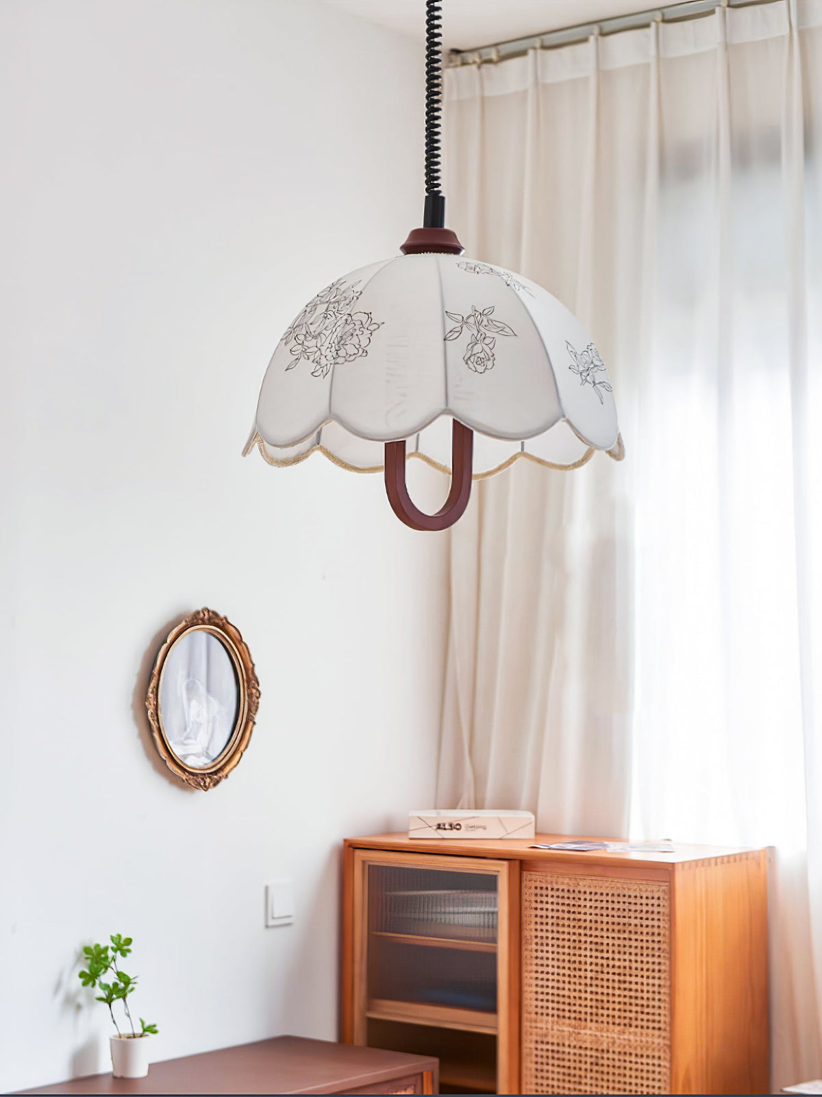 Talenia Fabric Pendant Light-Moonnatur