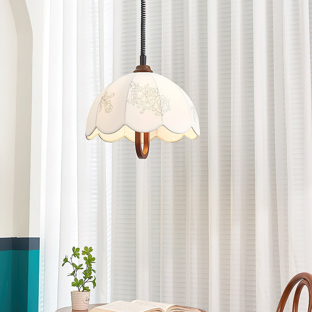 Talenia Fabric Pendant Light-Moonnatur