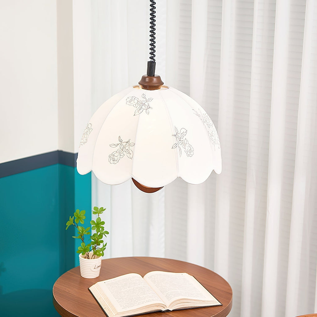 Talenia Fabric Pendant Light-Moonnatur