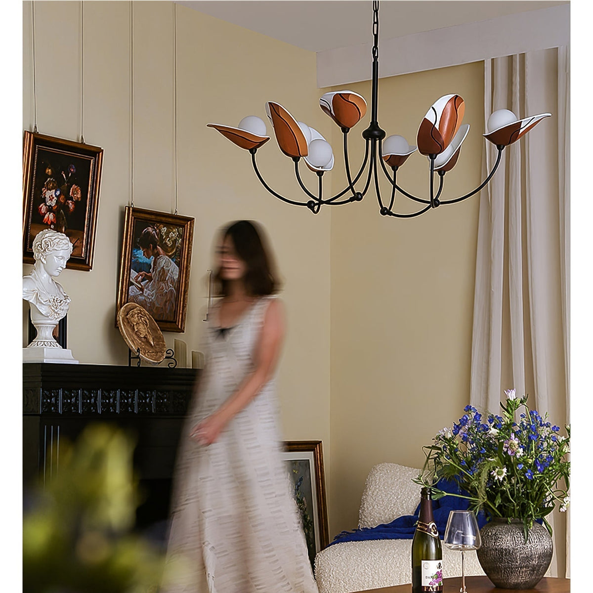 Inverelyn Metal Chandelier-Moonnatur