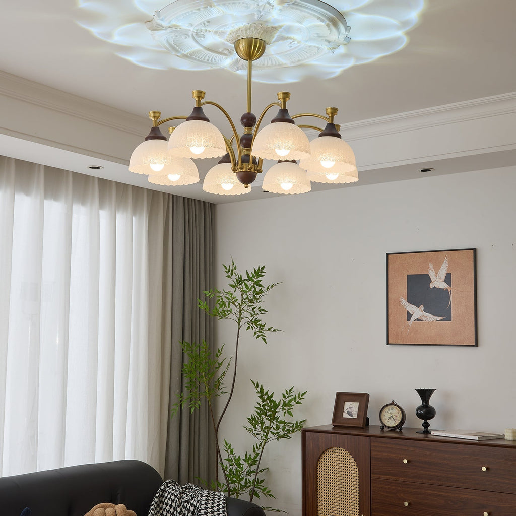 Garrowenna Wood Chandelier-Moonnatur