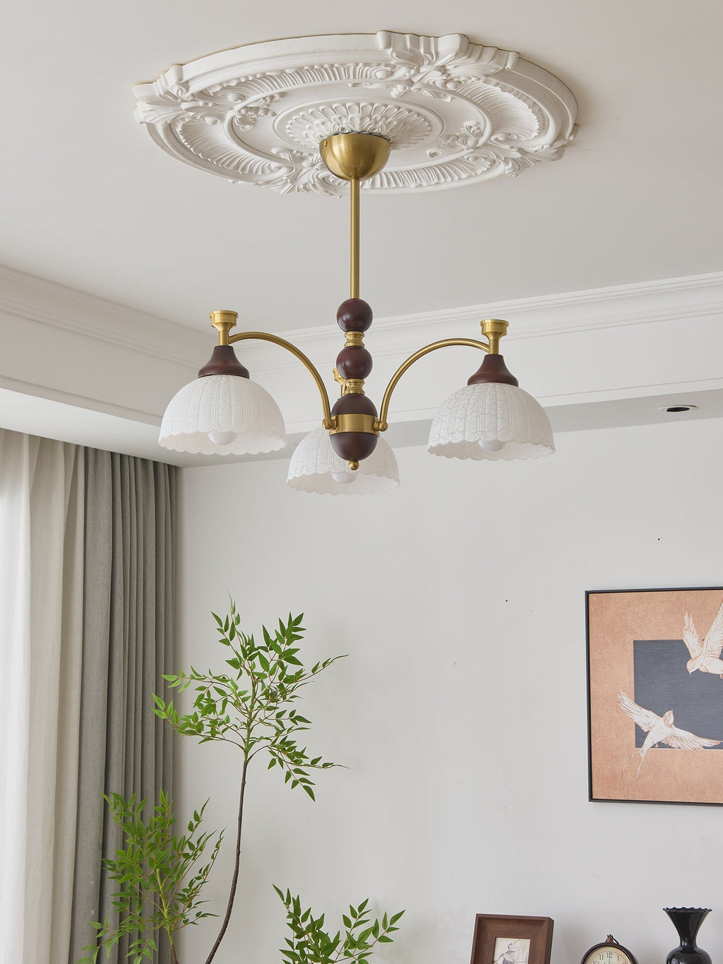 Garrowenna Wood Chandelier-Moonnatur