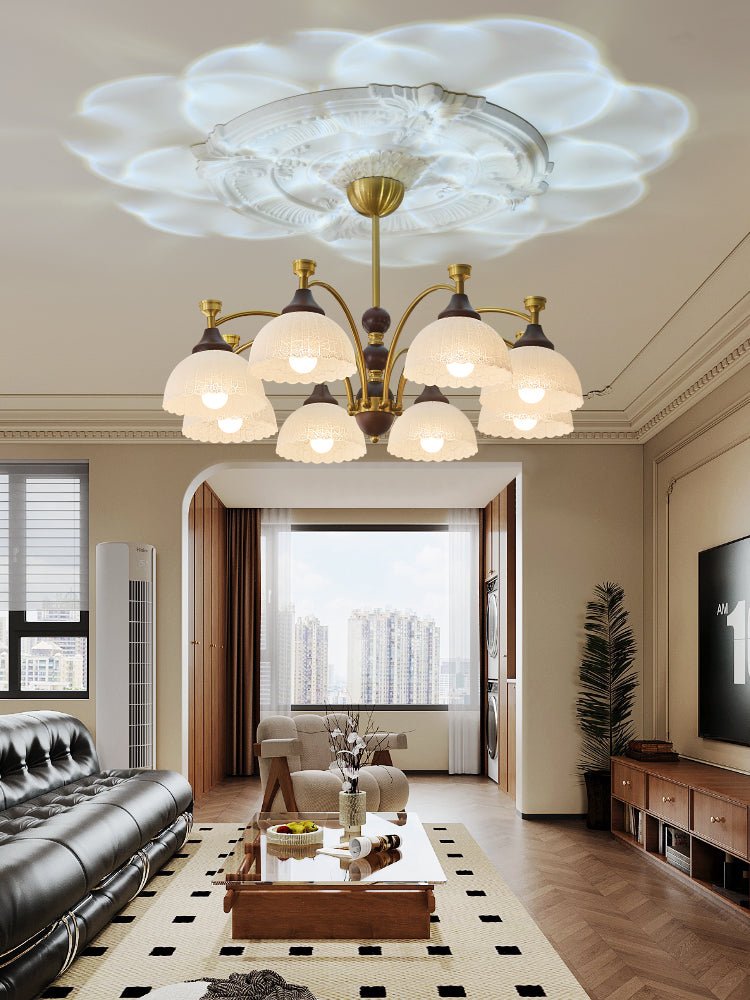 Garrowenna Wood Chandelier-Moonnatur