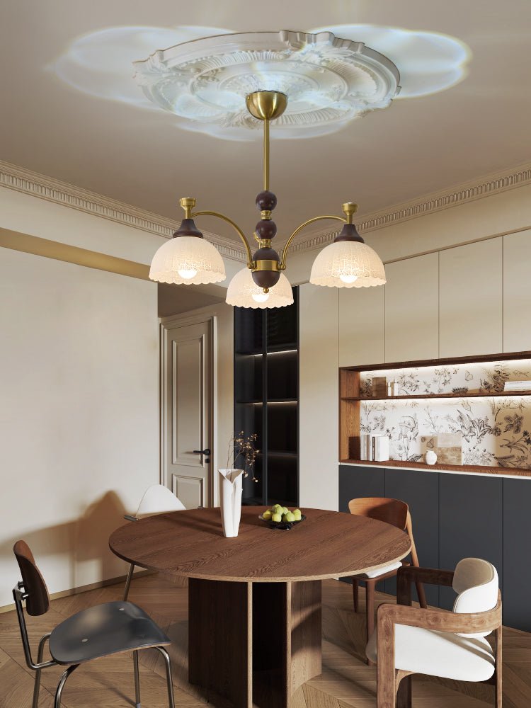 Garrowenna Wood Chandelier-Moonnatur