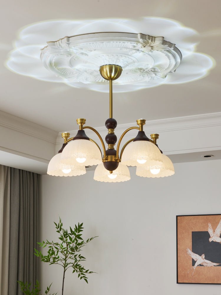 Garrowenna Wood Chandelier-Moonnatur
