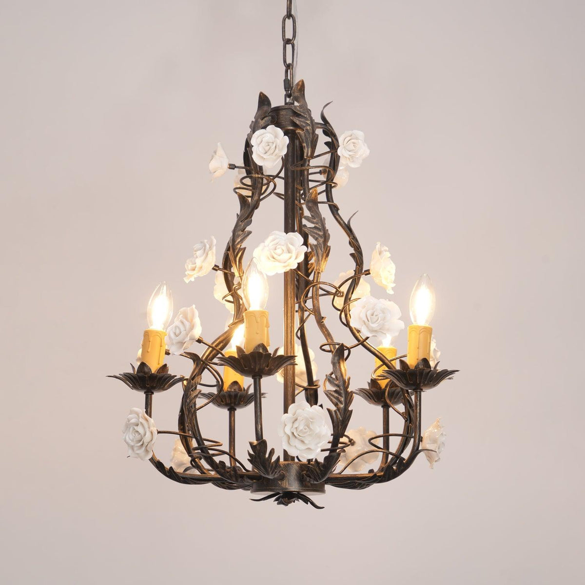 Erlenoria Ceramic Chandelier-Moonnatur