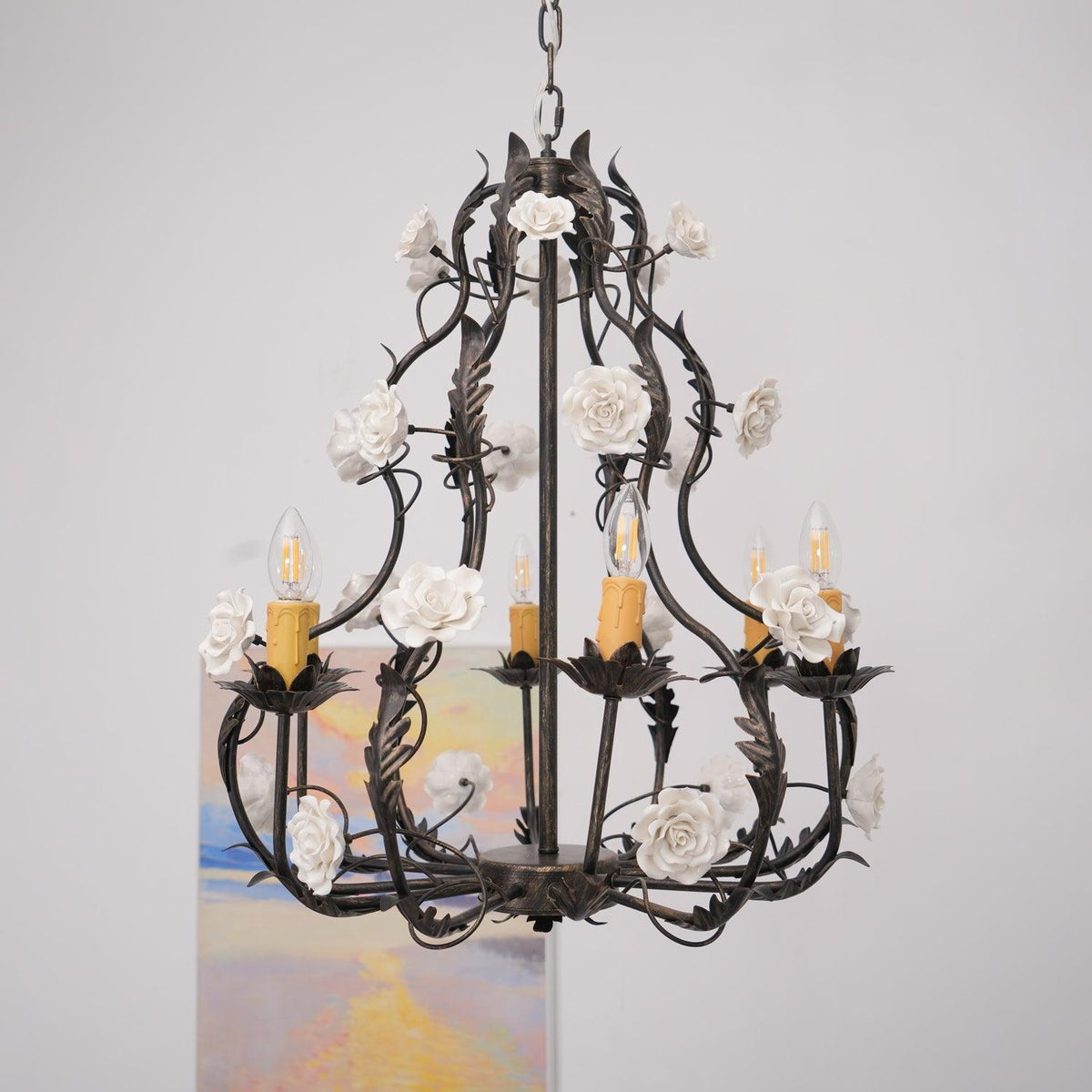 Erlenoria Ceramic Chandelier-Moonnatur