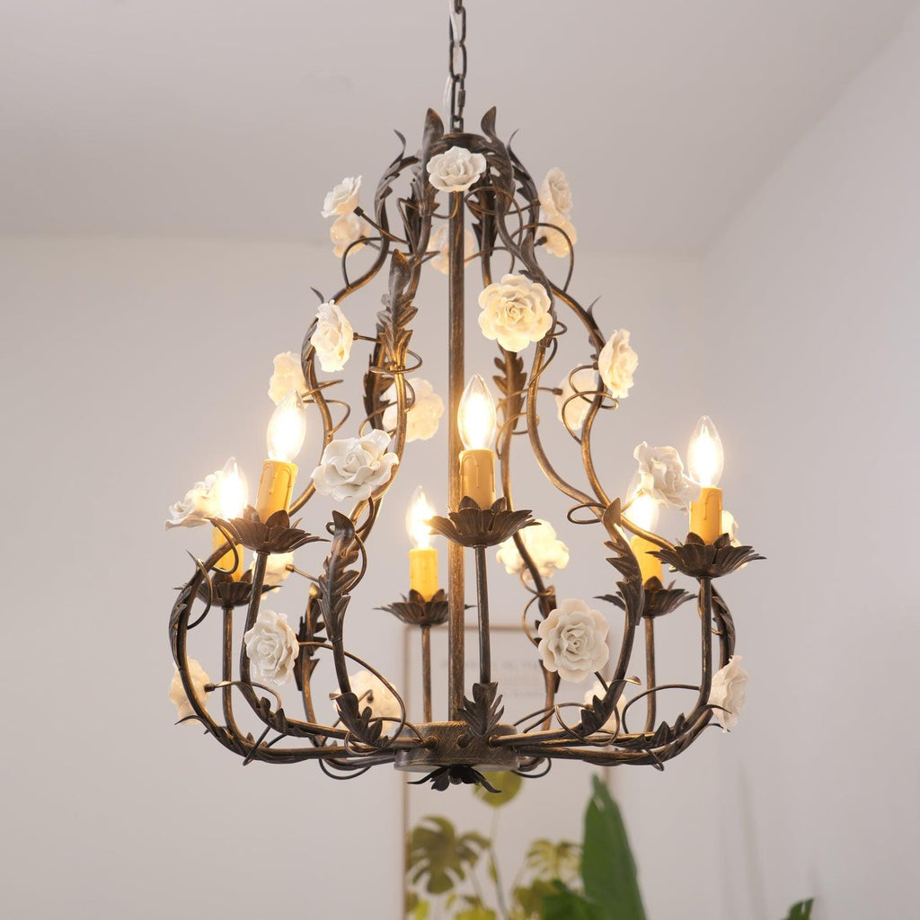 Erlenoria Ceramic Chandelier-Moonnatur
