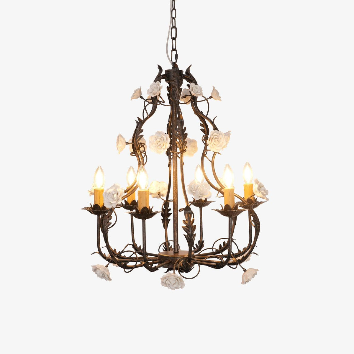 Erlenoria Ceramic Chandelier-Moonnatur