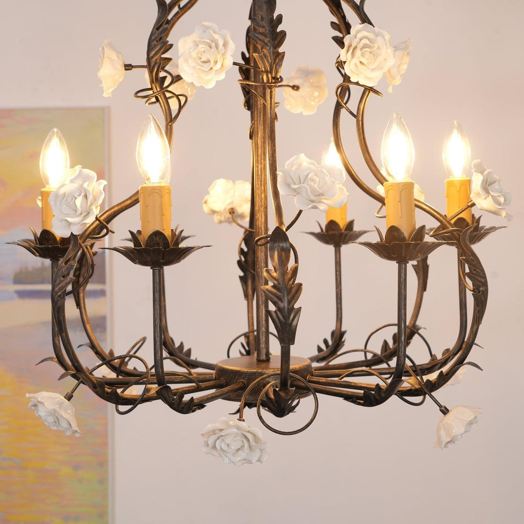 Erlenoria Ceramic Chandelier-Moonnatur
