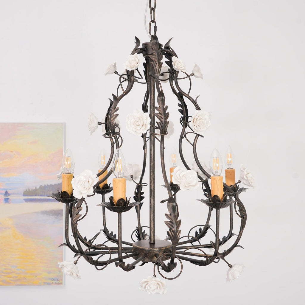 Erlenoria Ceramic Chandelier-Moonnatur