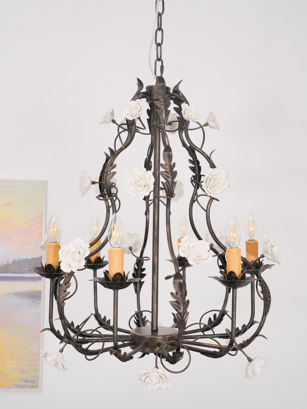 Erlenoria Ceramic Chandelier-Moonnatur