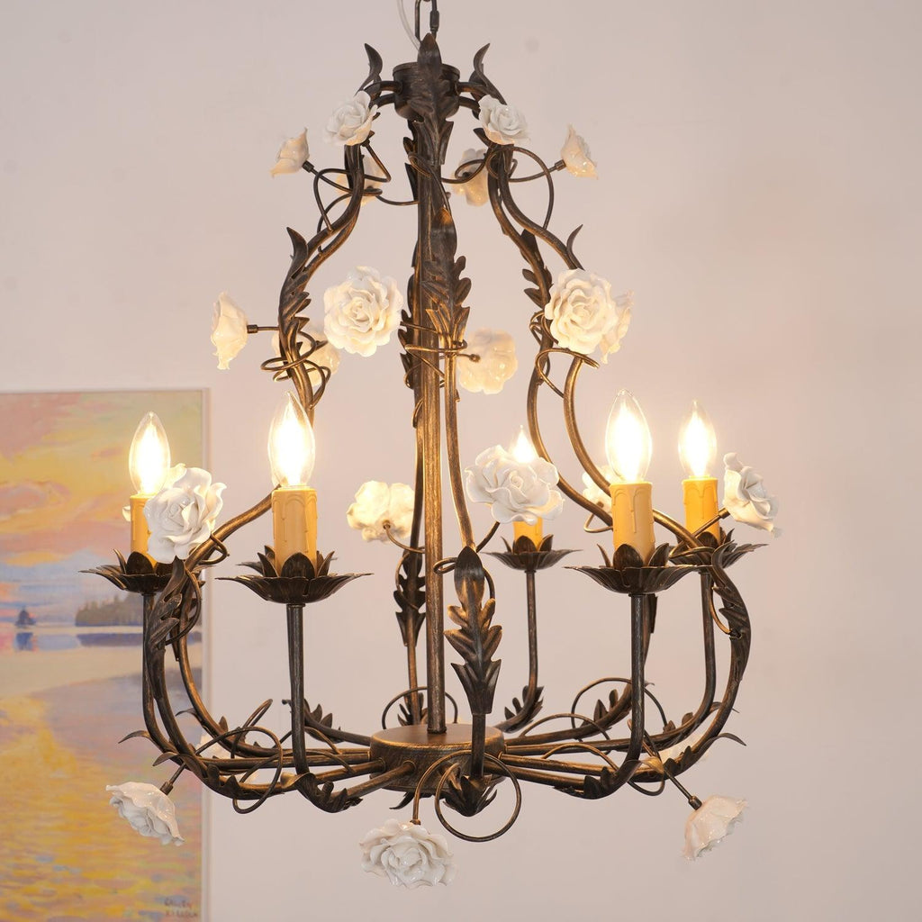 Erlenoria Ceramic Chandelier-Moonnatur