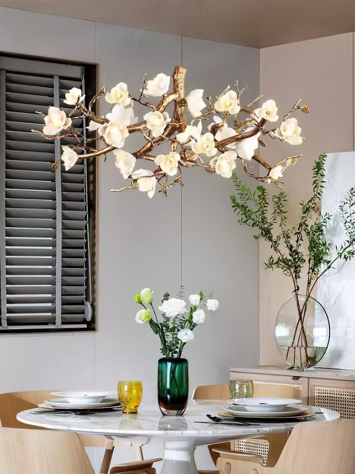 Eshara Ceramic Chandelier-Moonnatur