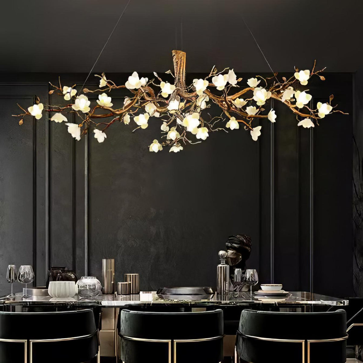 Eshara Ceramic Chandelier-Moonnatur