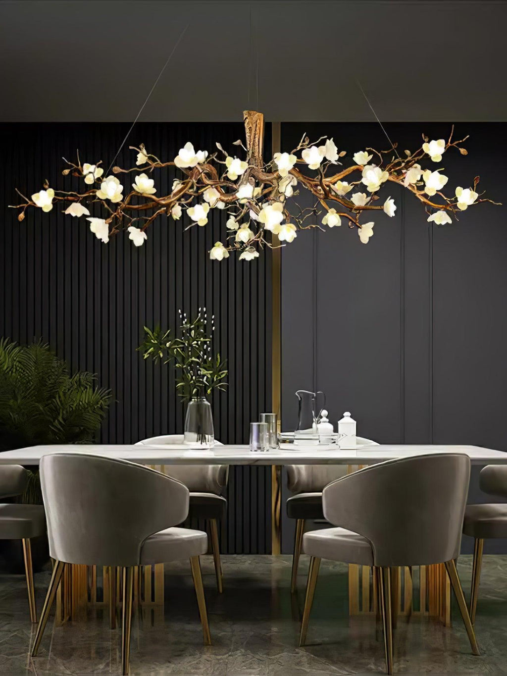 Eshara Ceramic Chandelier-Moonnatur