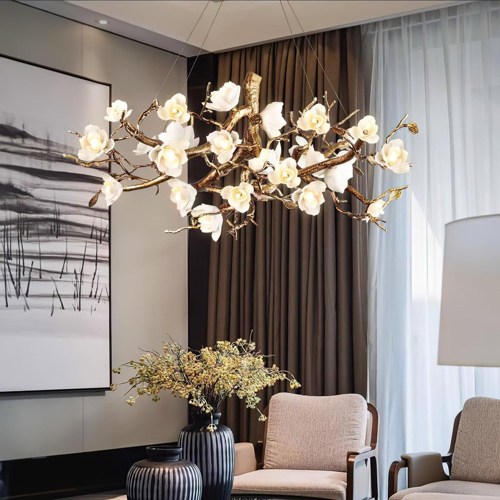 Eshara Ceramic Chandelier-Moonnatur
