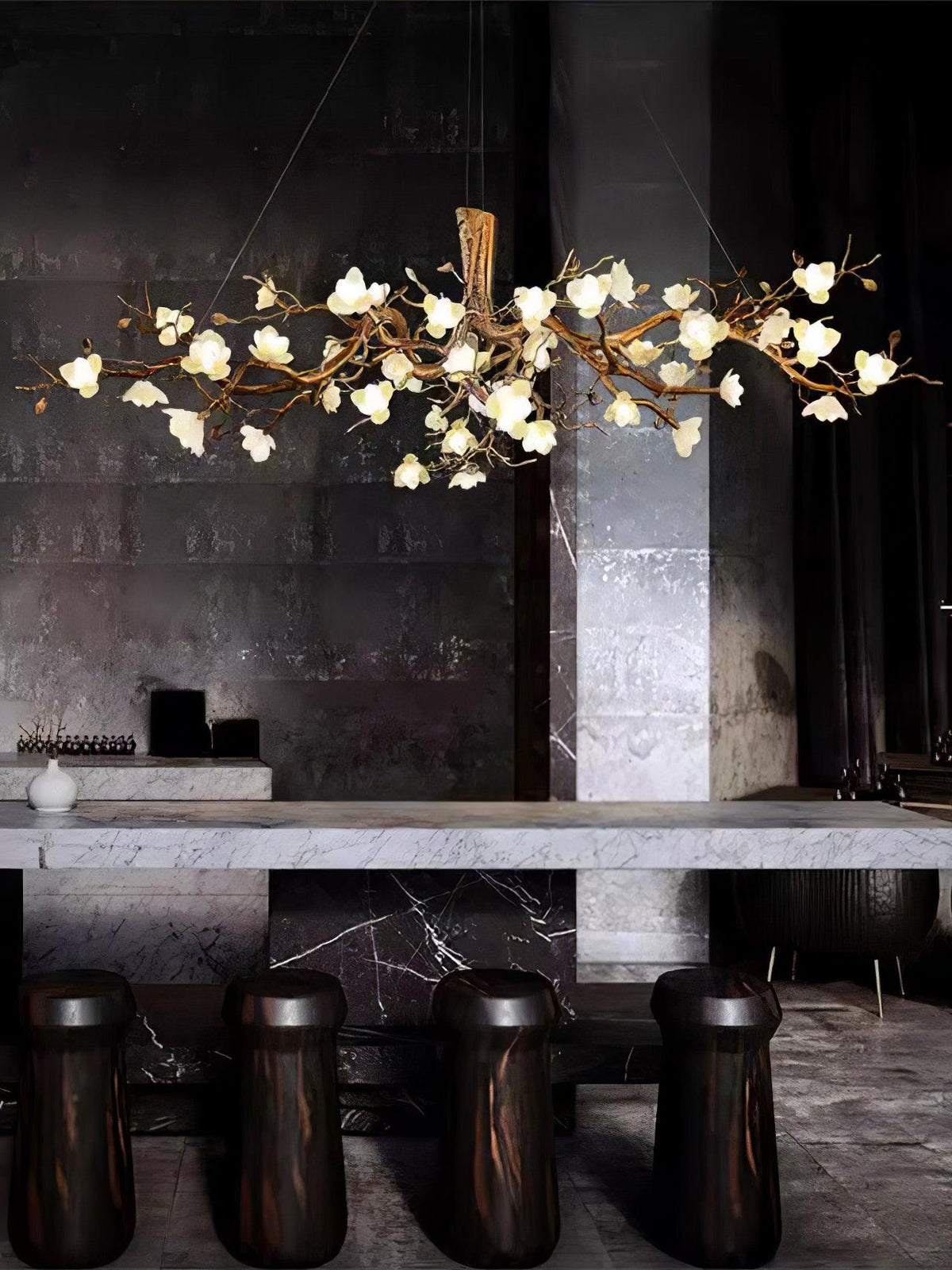 Eshara Ceramic Chandelier-Moonnatur